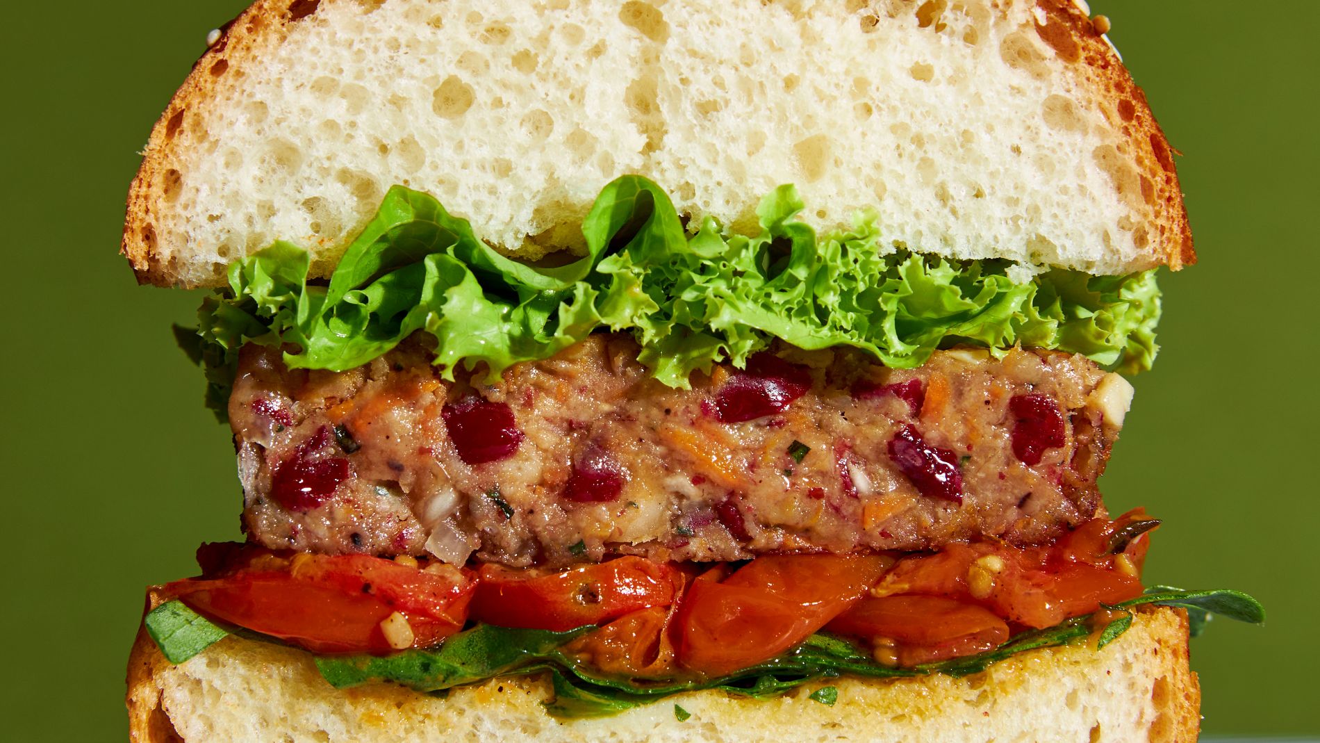 Aufgeschnittener Burger