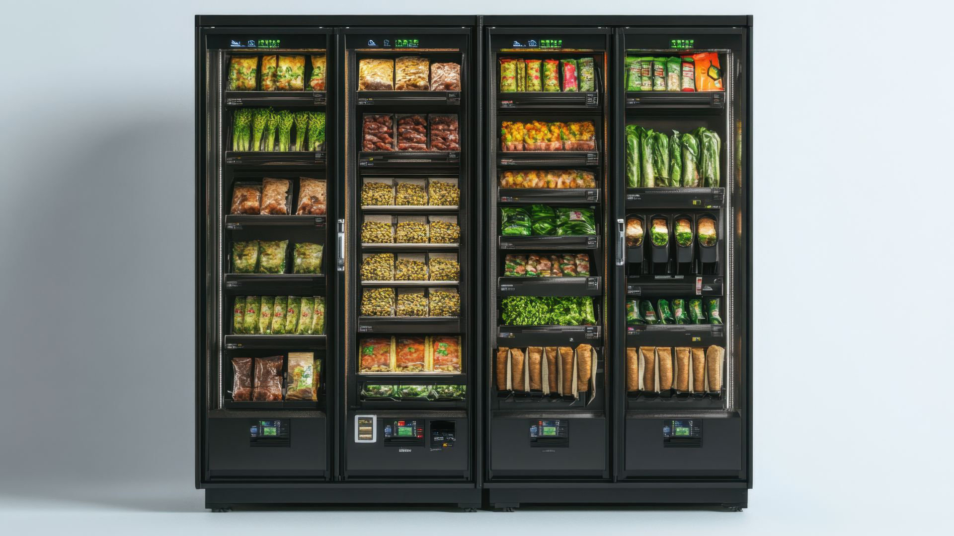 Moderner Automat für frische Convenience-Lebensmittel