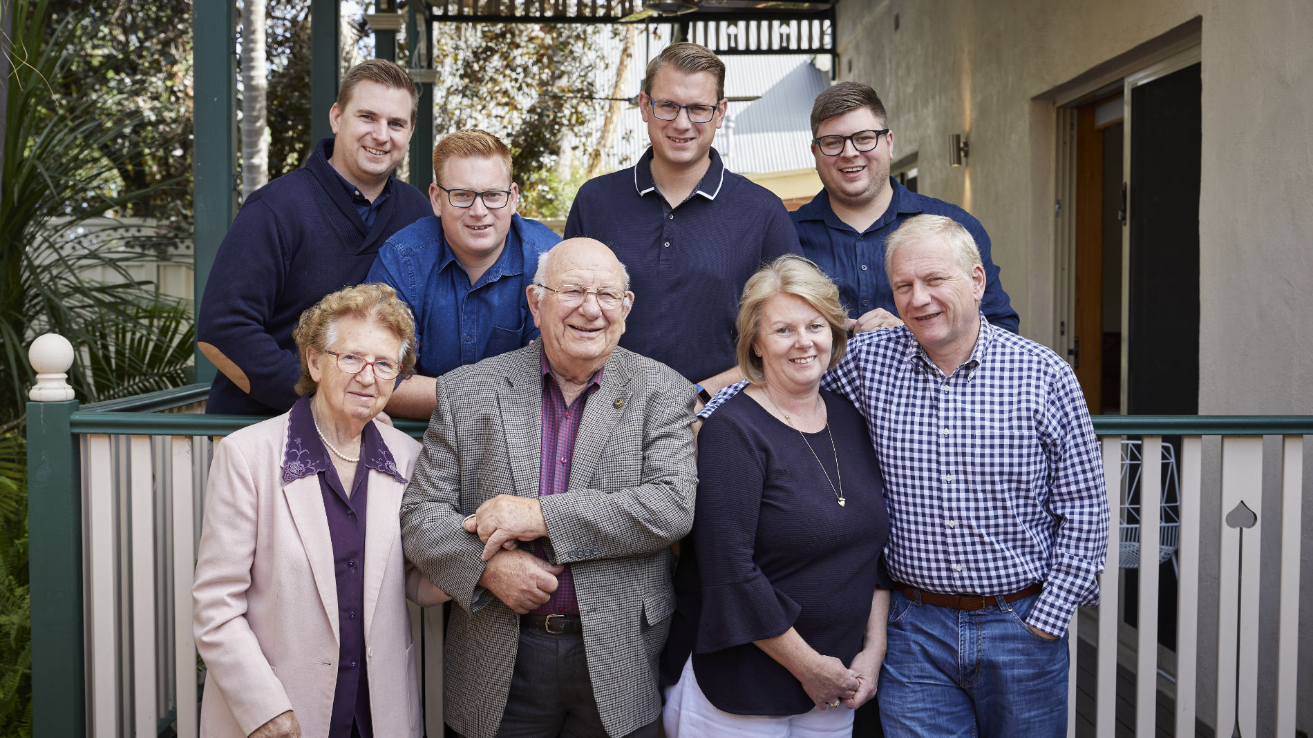A family photo of the Knoll family