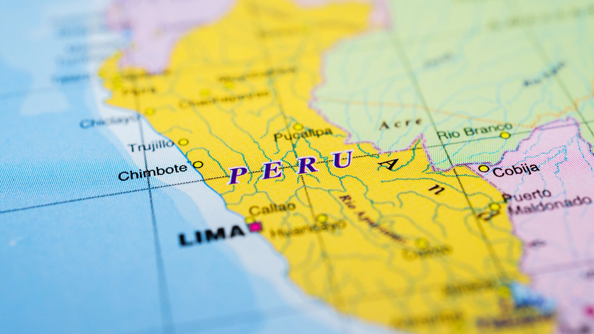 Landkarte Peru