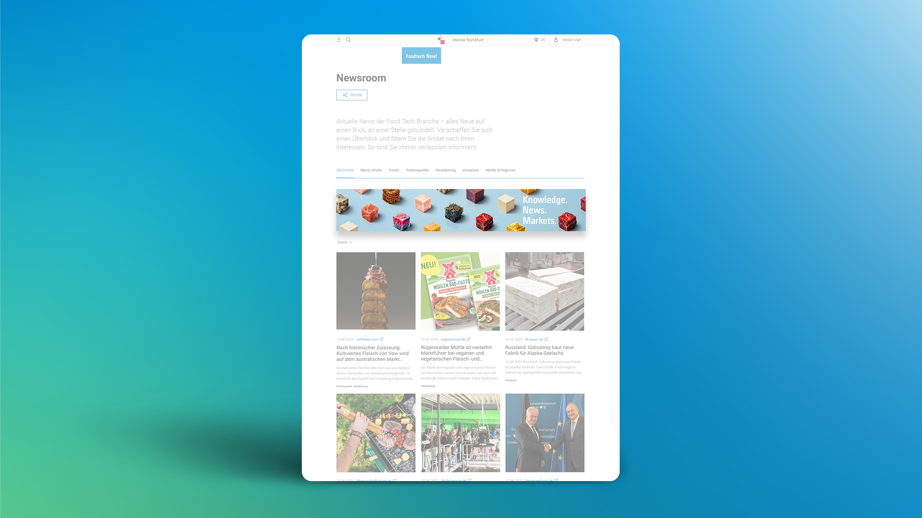 Tablet mit der Ansicht eines Onlinebanners